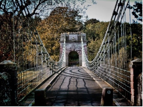 Figure 2: The Union Chain Bridge, the oldest vehicular suspension bridge