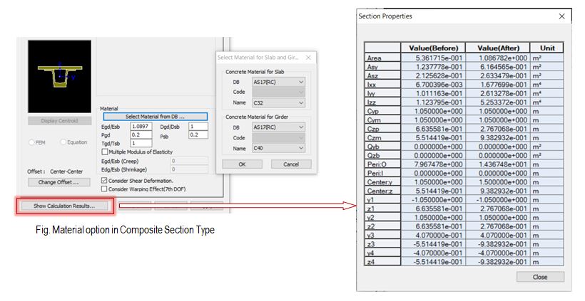 how to change the material id of an element in midas civil