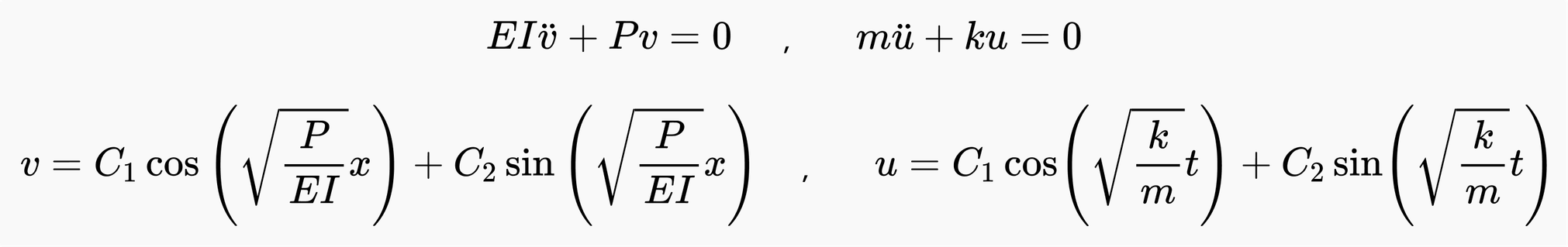 Differential equations